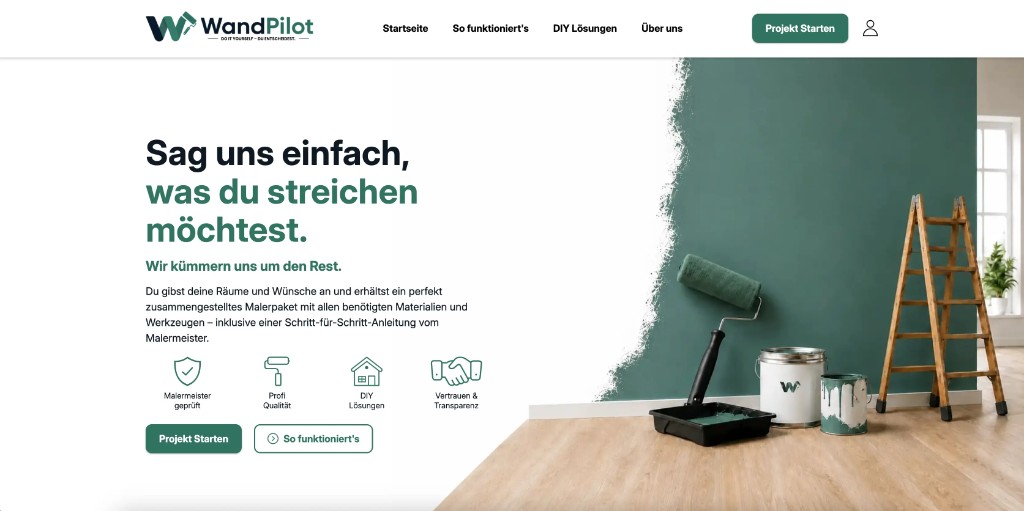 Screenshot von WandPilot